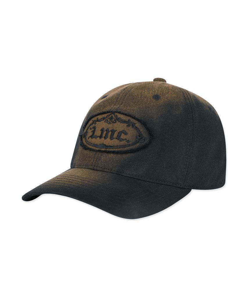 LMC Стильная джинсовая кепка-восьмиклинка Gothic Oval Washed Black