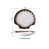 Japanese Tableware Creative Ceramic  Sushi Plate, Shell  Snack  Fruit Plate Household