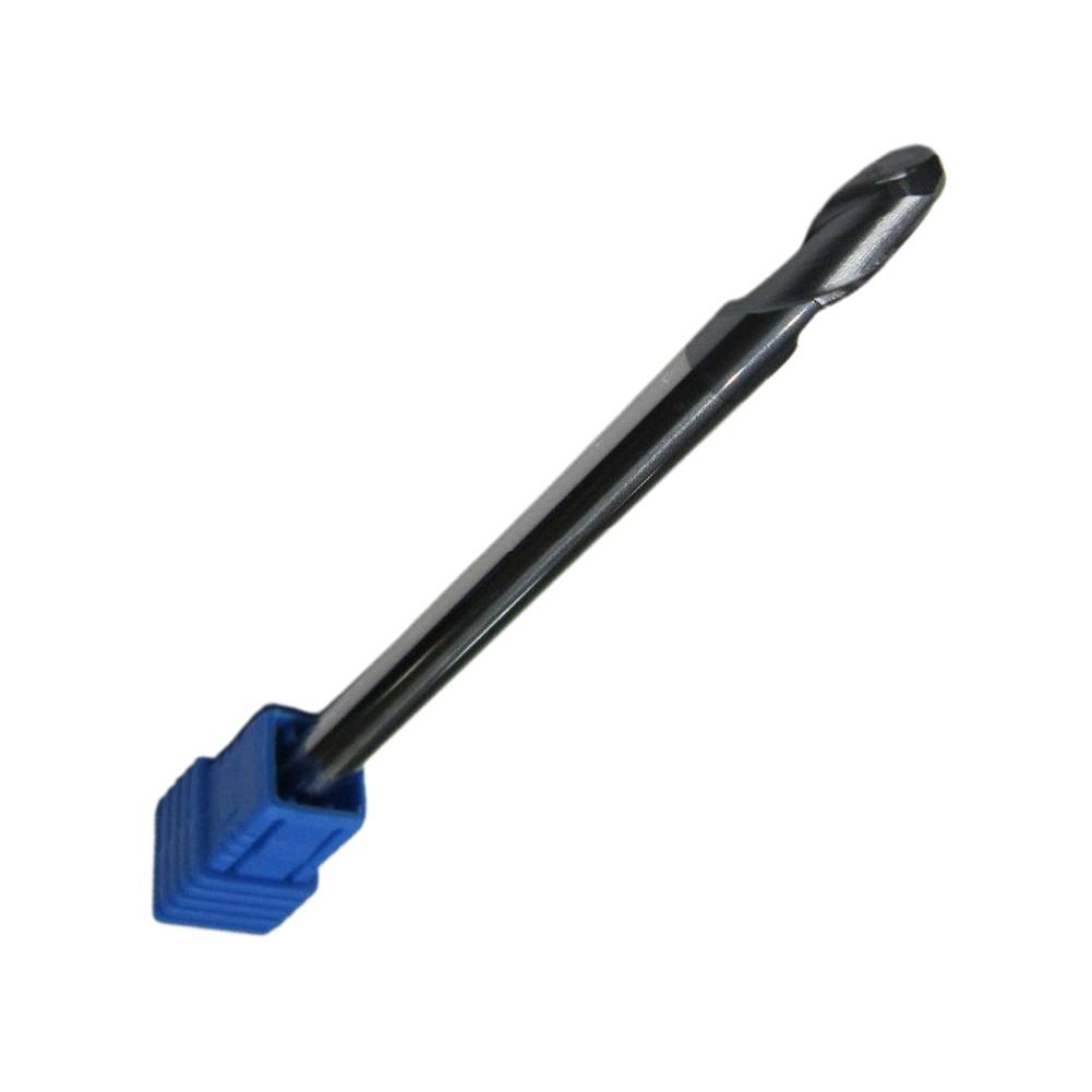 Концевая шаровидная фреза из карбида вольфрама с радиусом 3,0 мм, удлиненный хвостовик 100 мм, 2 канавки