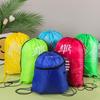 Индивидуальный полиэстеровый мешок-затяжка с логотипом, пылезащитное хранение, разноцветные варианты