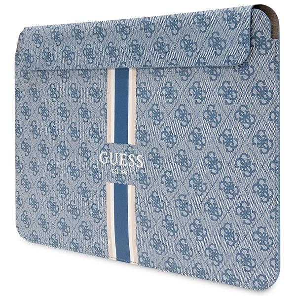 Pokrowiec do laptopa 16" Guess 4G Printed Stripes Niebieski