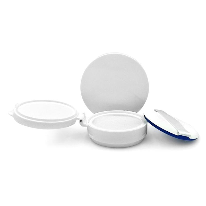 15 г/0,5 унции пустая коробка для пуховки с воздушными подушечками, портативный косметический контейнер для макияжа с зеркалом-спонжем для пудры для тонального крема BB