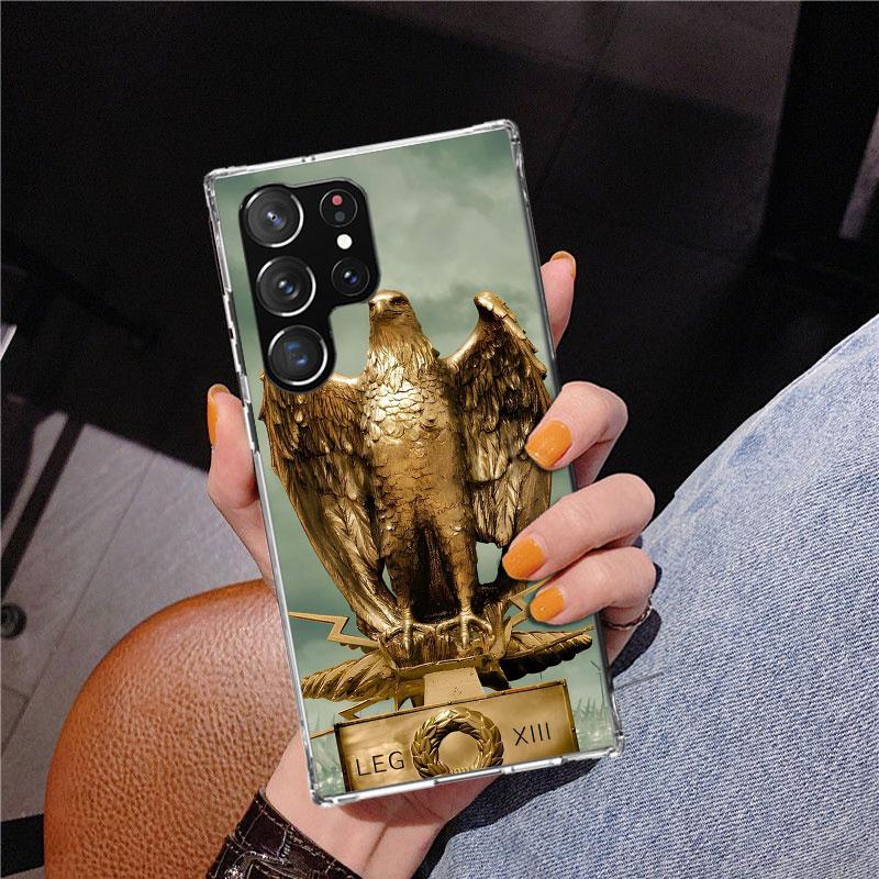 SPQR Roman Imperial Legionv Phone Case For Samsung Galaxy S24 S25 Edge S26 Ultra S23 S22 S21 Plus S20 FE + Personalized Print Co