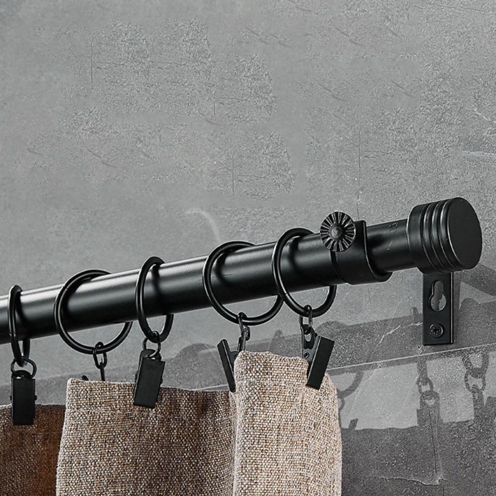 Утолщенный комплект карнизов для штор Регулируемая шторная штанга Телескопическая штанга Минималистский карниз для штор Ванная комната