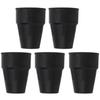 5pcs Walking Cane Tip Flat Rubber Wear Resistance Replacement Crutches Accessories for Grass Loose