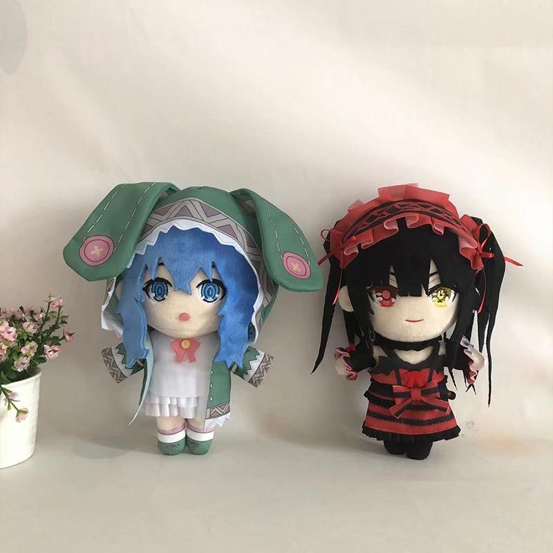 Cute Cartoon Style Kurumi Tokisaki And Fourteenth Plush Toy Doll Crystal Ultra Soft Stuffed Toy