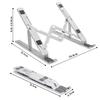 Foldable laptop stand with 7 adjustable tablet and aluminum alloy Lightweight and suitable for and harborii angles, stand, construction. non-slip,