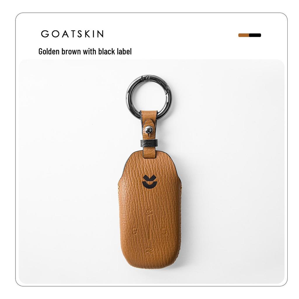 Nio ES8/ET9/ES9 Car Key Case - Premium Leather Protective Shell with Buckle for Men & Women