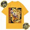 Dragon Ball Trendy Hot Items Cotton Mens  TShirt Super Saiyan 3 Goku Golden Shenron Design Oversized Casual Unisex Streetwear