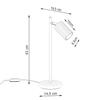 Beige carbon desk lamp