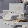 Royalstar Porcelain Charm Sixteen-Piece Dinnerware Set