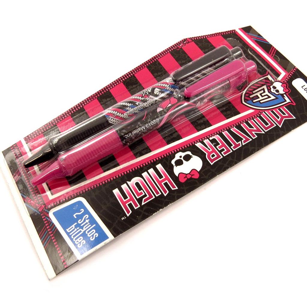 Monster high [L0959] - 2 ручки 'Monster High' черно-розовые