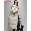 Женский пуховик выше колена в корейском стиле YE2B601843B
