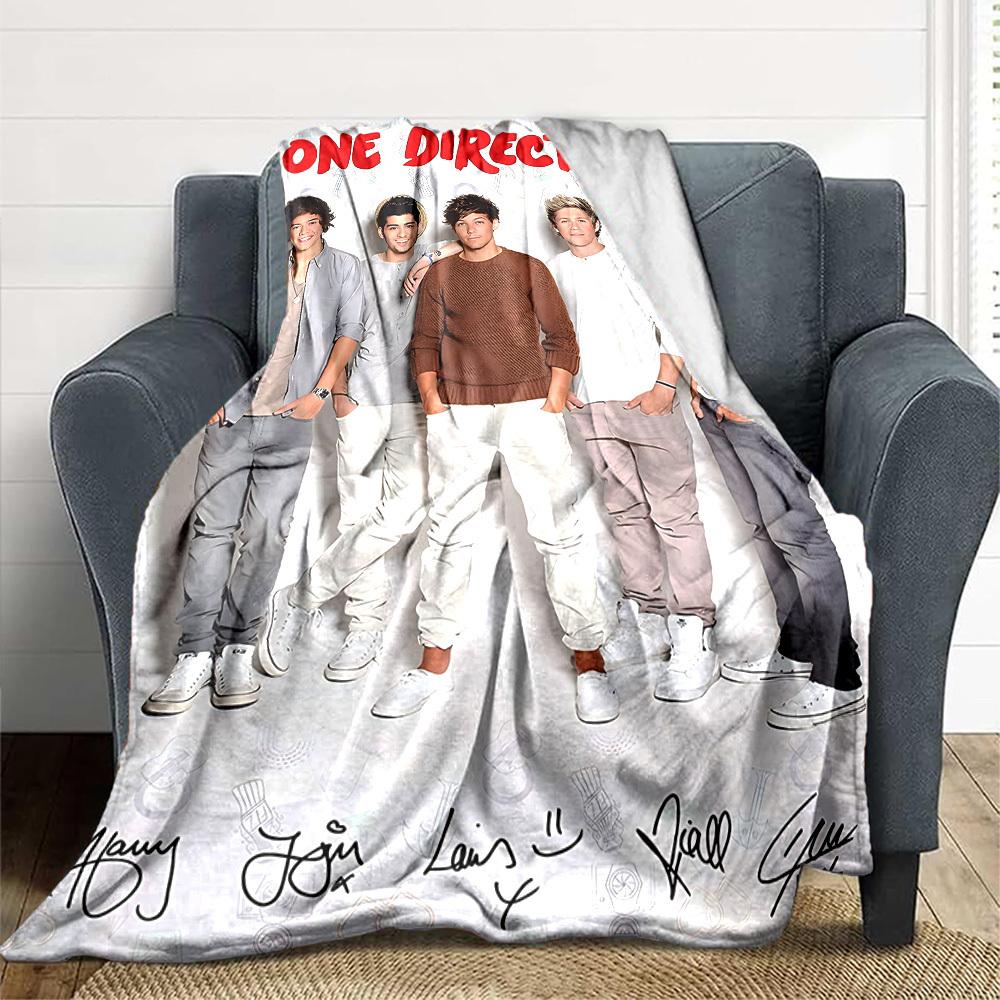 1 шт. Плед One Direction Легкий фланелевый плед для дивана, кровати, путешествий, кемпинга, гостиной, офиса, дивана
