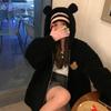 Women Gardigan Hoodies Girl Winter Loose Fluffy Bear Ear Hoodie Jacket Including Brooch