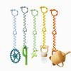Милые мультяшные держатели-цепочки для соски-пустышки, защита от падения, мягкие силиконовые клипсы для прорезывания зубов, детская игрушка-прорезыватель, ремешок для соски-пустышки