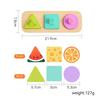 Montessori Education Baby Toys 0 12 Months Wooden Puzzle Shape Pairing Toys Baby Sensor Toys Boy Girl Toys Baby Accessories Gift