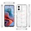 Чехол для Motorola Moto G34 5G с точными вырезами, прозрачный чехол из акрила и ТПУ для телефона с пленкой, напечатанной лазером