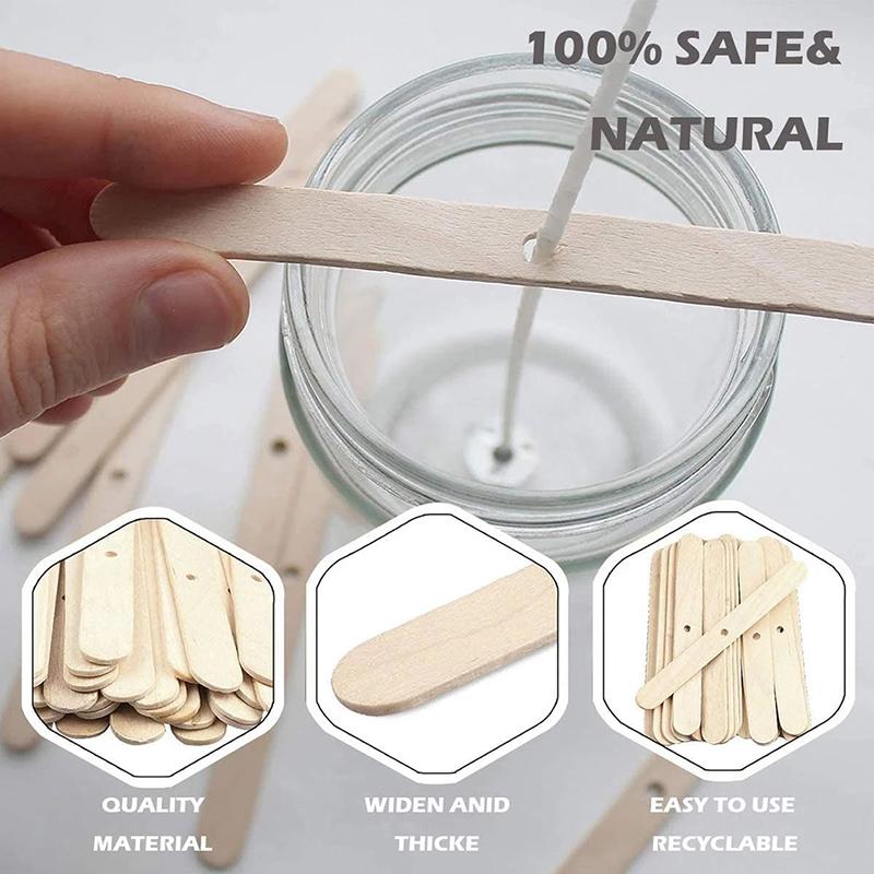 50Pcs Wooden Candle  Candles Bars Holders For Candle Making