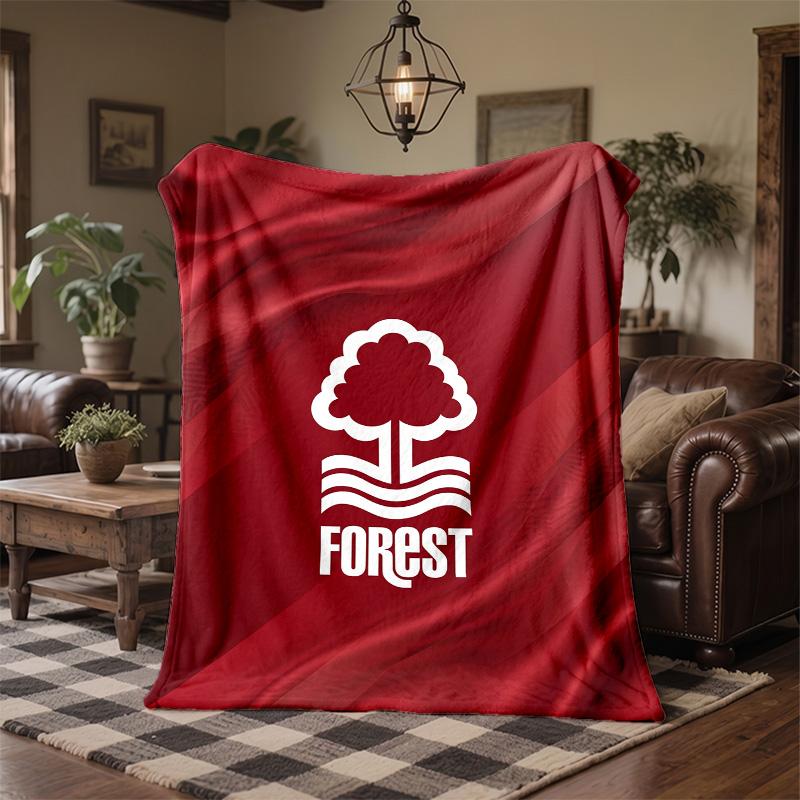 Nottingham Forest Theme Fleece Blanket Cozy Soft Plush Blanket For Bedroom Couch Travel