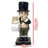 Toilet Statue Toilet Paper Holders Comical Intricate Detailing Toilet Statue Stable Resin Home Sculpture Home Decor Black