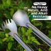 Portable Titanium Spoon Fork Picnic Utensils Spoon Fork  Outdoor Travel Tableware Supplies