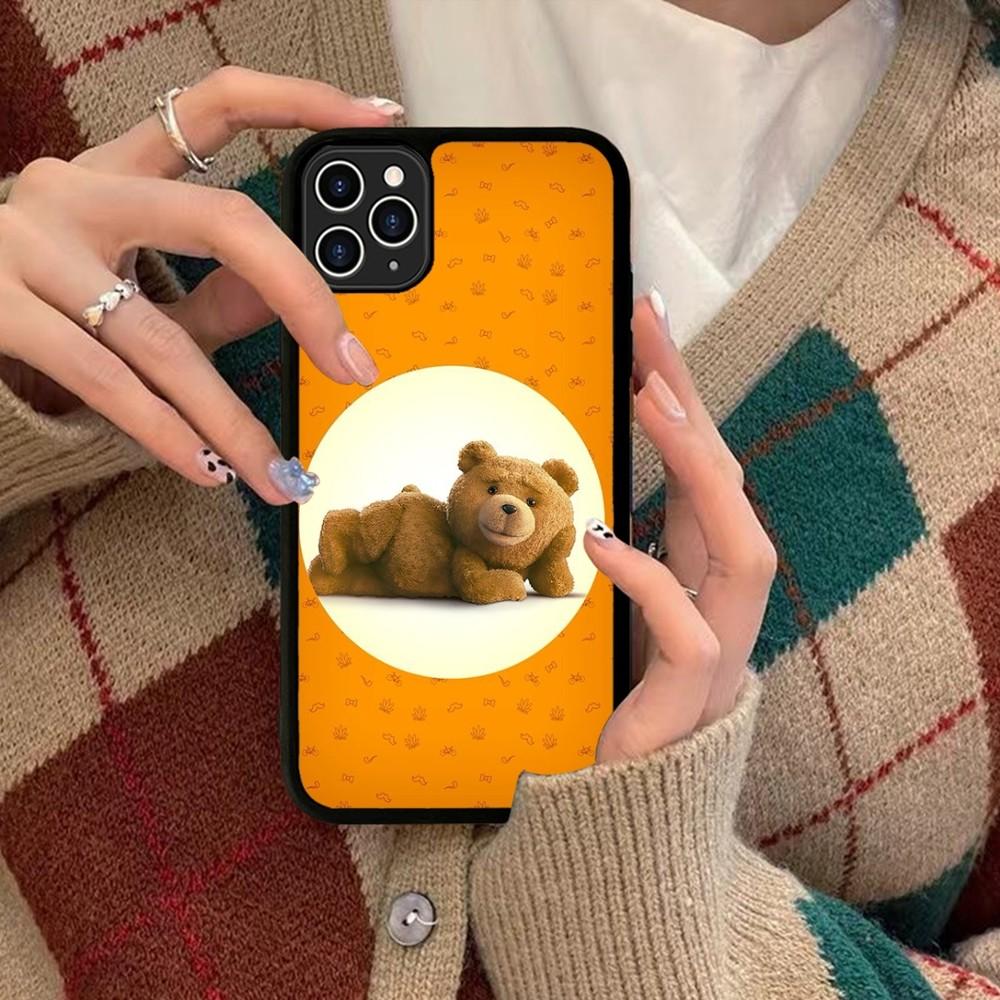 Чехол для телефона Ted Bear Силиконовый PC+TPU Для Для IPhone 11 12 13 14 15 16 Plus Pro Max Чехол