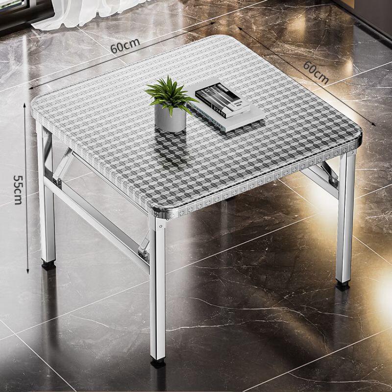 JILIANG 304 Stainless Steel Foldable Square Table