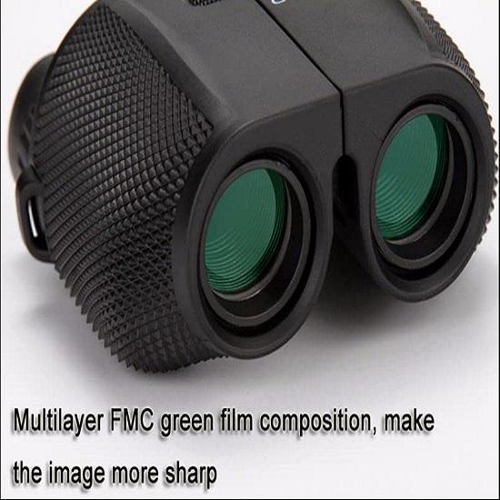 Портативный бинокль 10X25 HD, дальность 1000 м и туризм, BAK 4 Prism, FMC, зрительная труба, широкоугольный телескоп - 1 шт.
