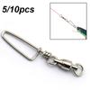 Ring Stainless Steel Heavy Duty Ball Bearing Barrel Fishing Snap Connector with Pin Rolling Swivel