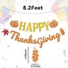 Happy Thanksgiving Banner - Happy Fall Thanksgiving Mantle Fireplace Decorations, Autumn Harvest Holiday Outdoor Home Office Classroom Hanging Decor