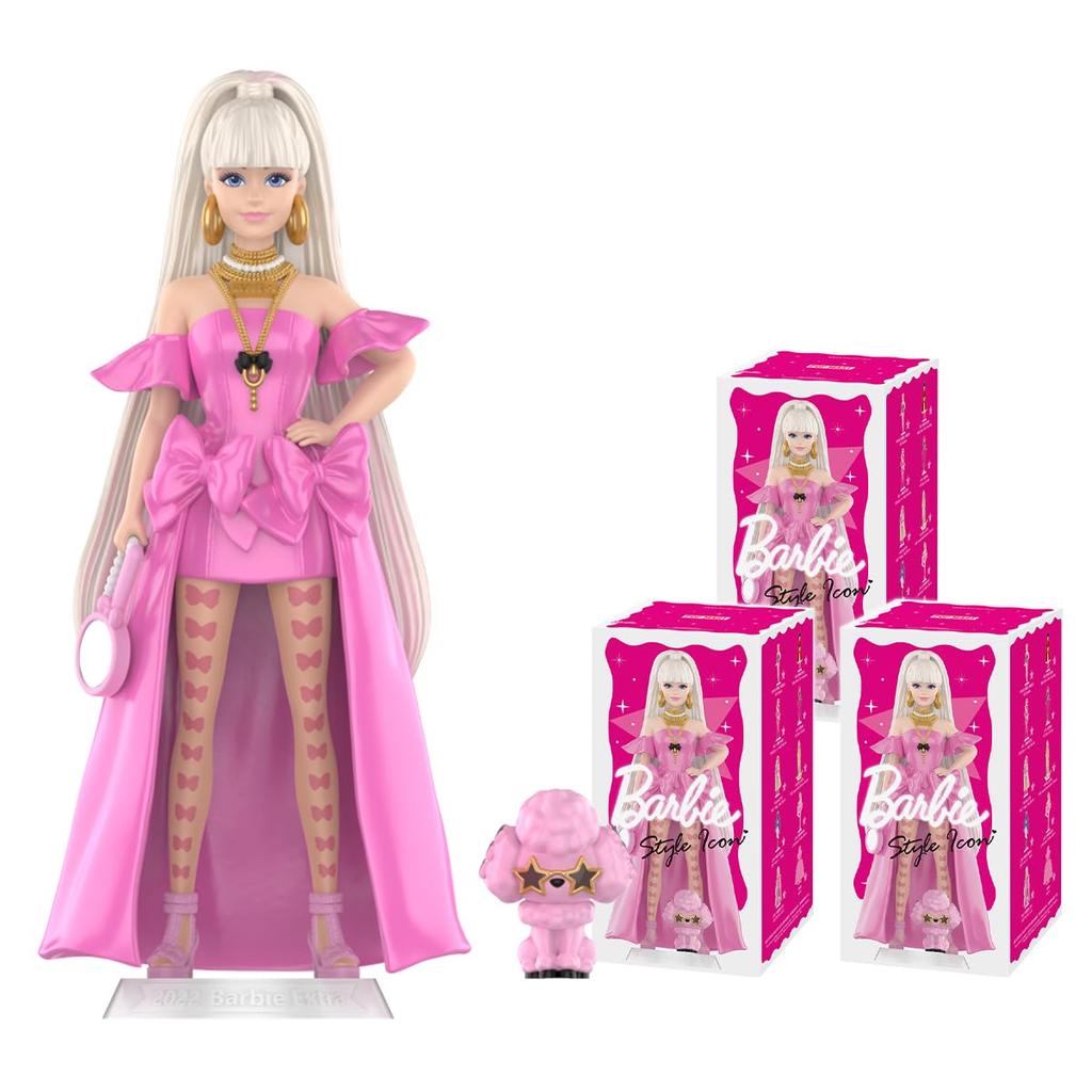 POP MART Barbie Style Icon Series Box 9 Pop Mart Gachapon Blind Box Figure Plastic Model Premium Toy PVC Soft Vinyl Original Character Birthday Gift