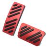 X AUTOHAUX Automatic Brake Pedal Pad and Gas Accelerator Pedal Cover Aluminum Compatible with Cadillac and XT6 Red Kit, Alloy, XT4, XT5, (2014-2021),