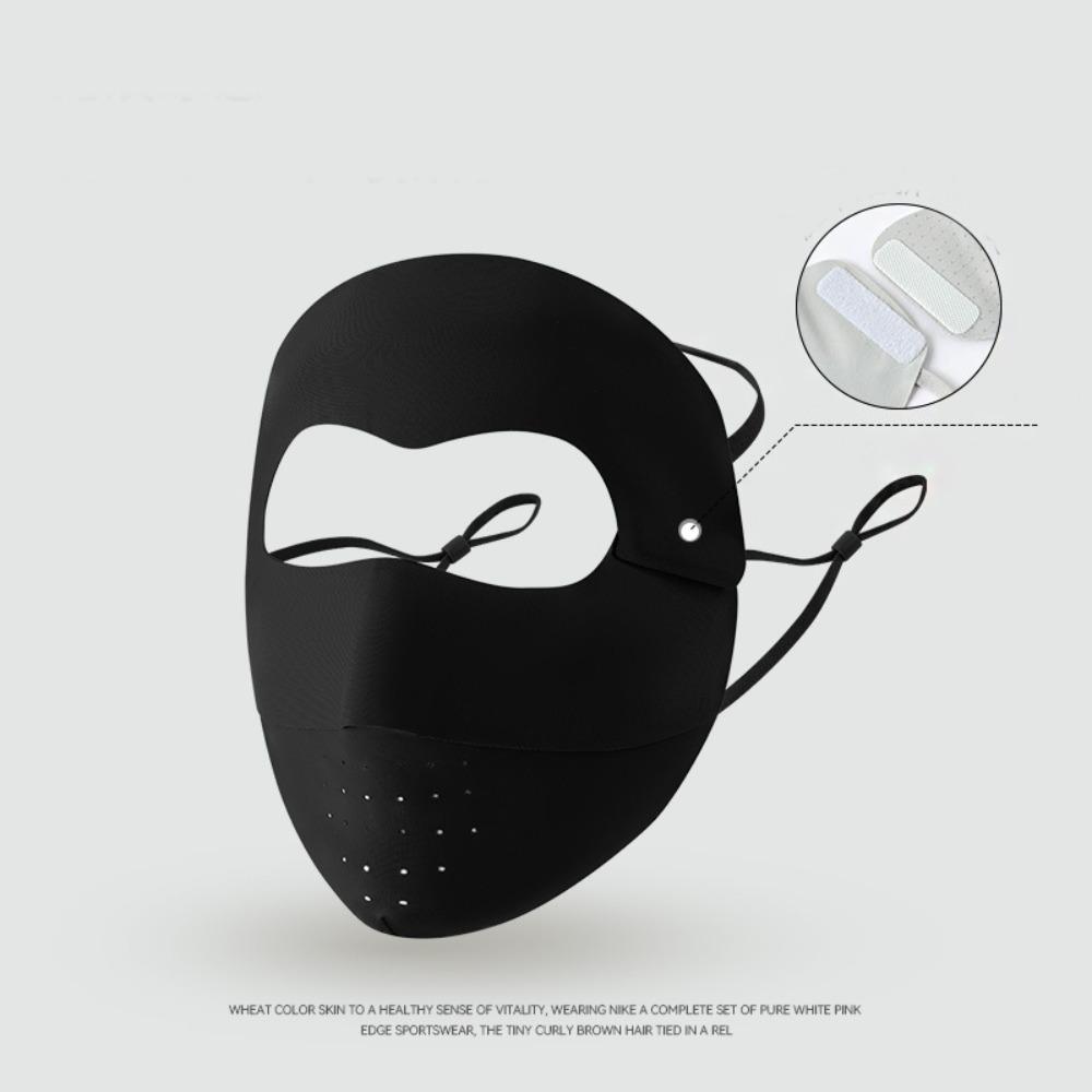 Breathable Sunscreen Mask Thin Face Gini Mask Adjustable Face Cover  Riding