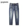 Gxg.jeans Мужские джинсы прямого кроя с эффектом потертости и стирки