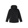 Solid Color Zipper Hooded Casual Warm Cotton Jacket Men Jackets Black F11M312902F-BK
