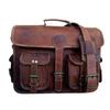 Leather Vintage Messenger Shoulder Men Satchel S Laptop School Briefcase Bag