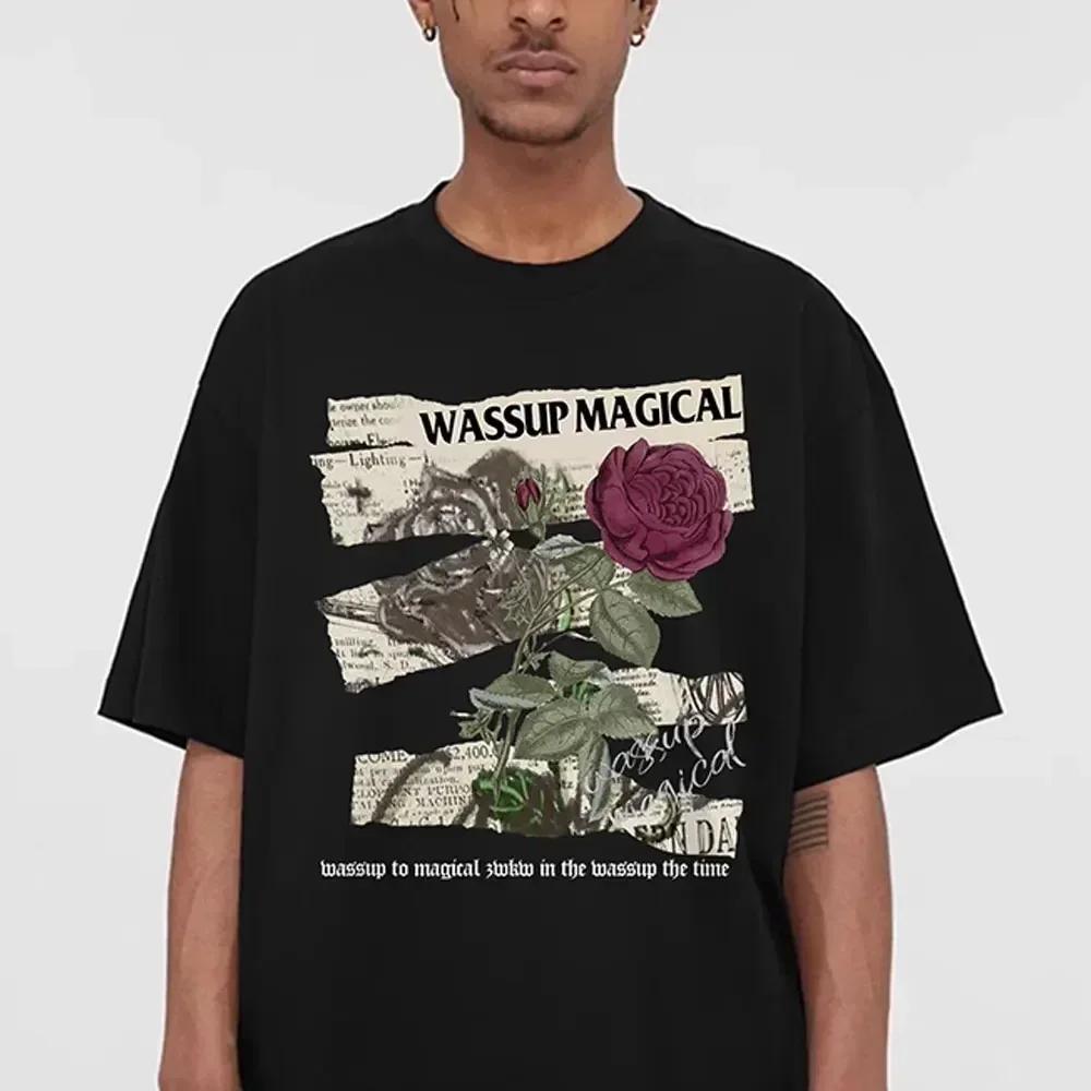 Цветочный принт летние мужские футболки модные короткие рукава 100% хлопок женские топы уличная одежда с круглым вырезом футболки повседневная одежда