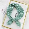 New Cotton & Linen Square Scarf: Women's Spring-Summer Korean Fashion Headscarf