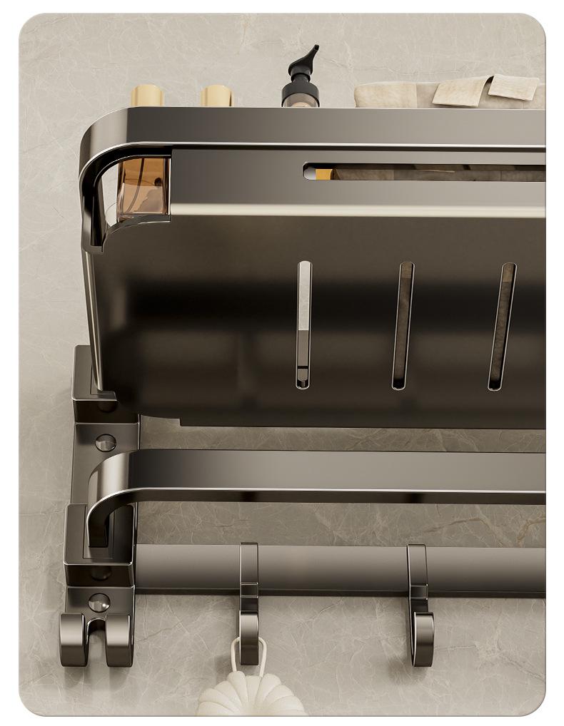 Настенная складная вешалка для полотенец для ванной без сверления