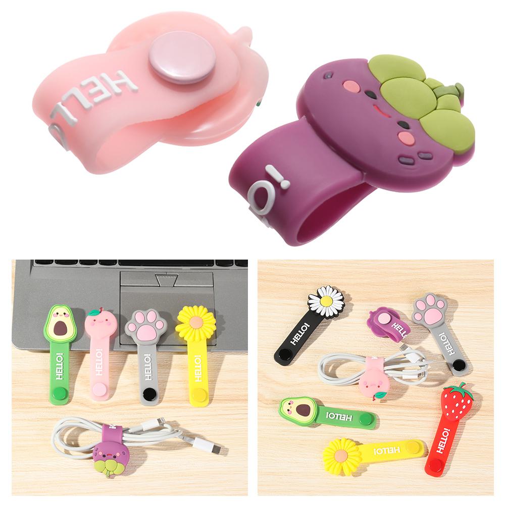Hot Silicone Headset Cord Protector Cable Protector Winder Data Line Storage
