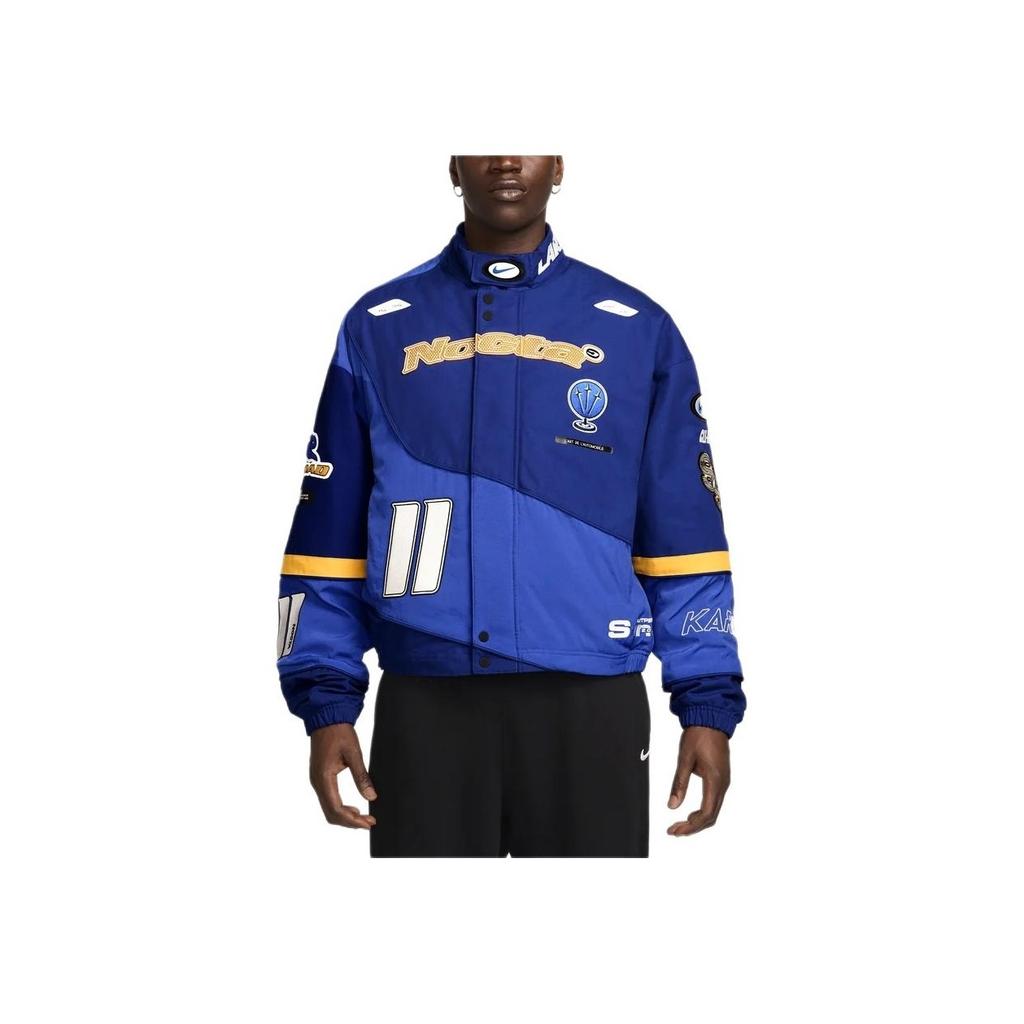 Nike X NOCTA LArt Racing Jacket Deep Royal Blue/Phantom Unisex Streetwear FD2195-455