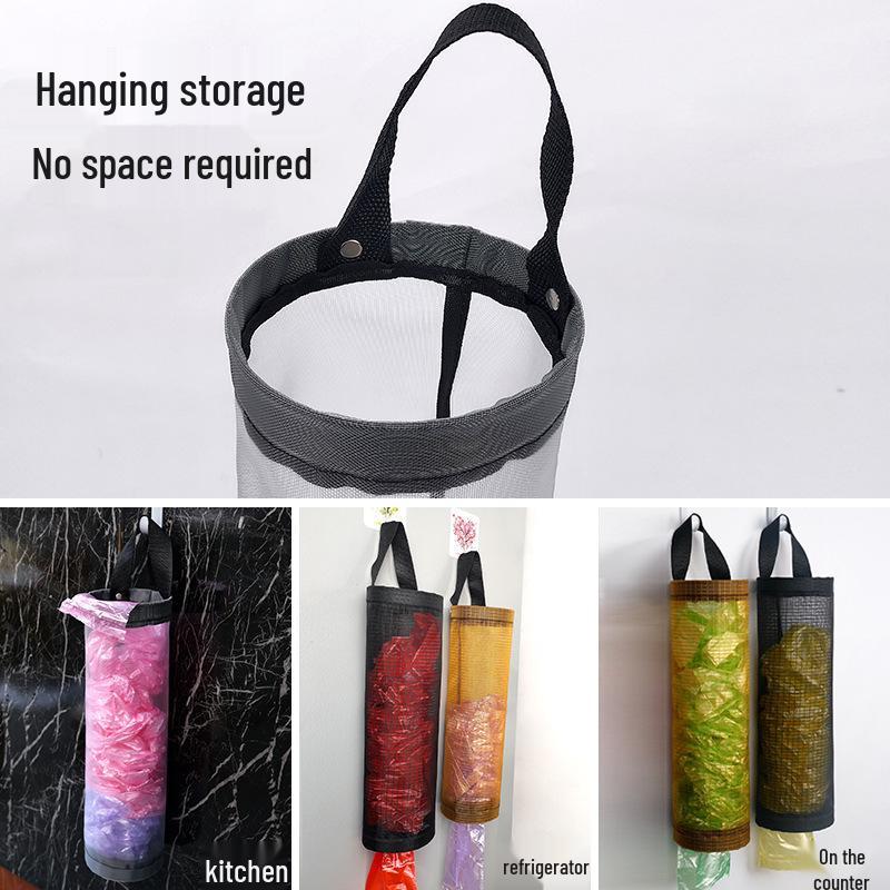 Wall-mounted Pull-out Kitchen Trash Bag Organizer