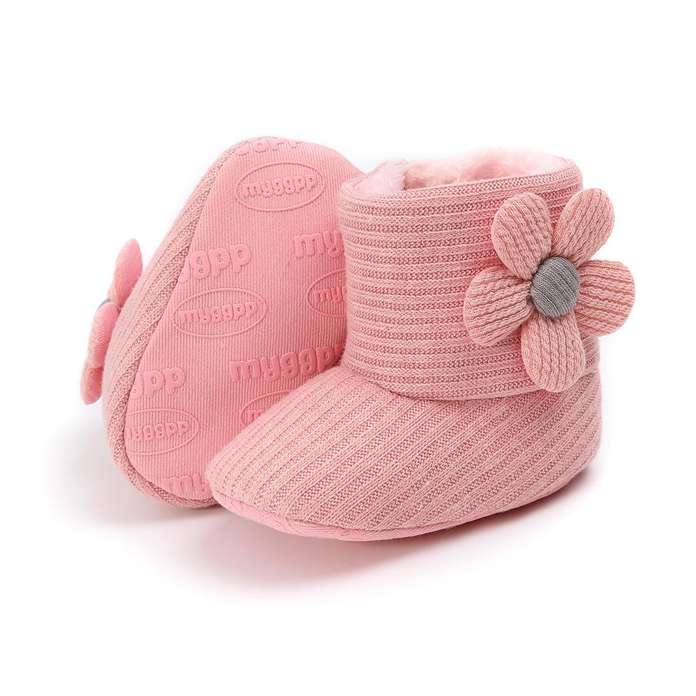 MYGGPP Boots Warm 0-1 Year Old Baby Soft Bottom Shoes Baby Shoes Padded Snow Boots Cotton Boots Baby Shoes Cloth Bottom