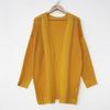 Women's Autumn and Winter Skeleton Machine Knit Long Casual Cardigan Sweater