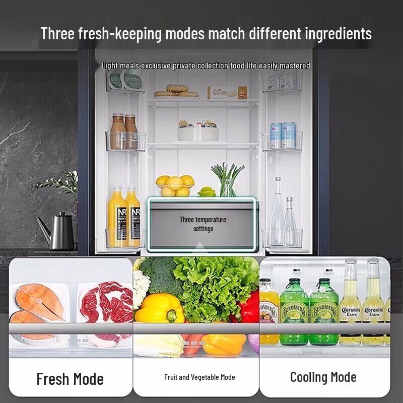 Haier 342L French Door Frost-Free Refrigerator with Black Gold Purification CN plug (adapter included)