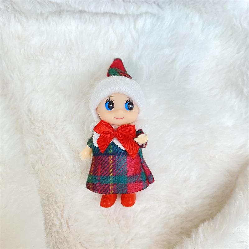 10pcs Christmas Elf Doll Gift Toys Elf Book Red Boy Red Girl Mix Coulor Dolls Clothes Toys For Kid Children Toy 2024 New