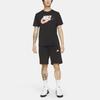Nike Футболки Мужские Черные С Круглым Вырезом Умеренный Прямой Крой DD1289-010