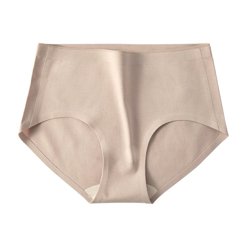 Cotton Seamless Mid Waist Underwear One Piece Women's Underwear Antibacterial Triangle Pants