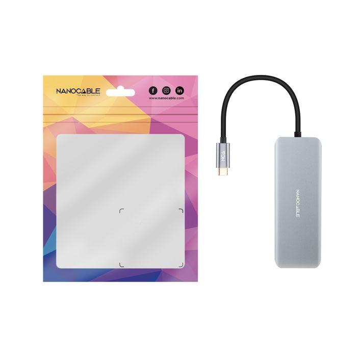 Концентратор USB-C - Nanofil - Модель 16.10.1006 - 1 x USB-C - 2 x USB 3.0 - HDMI 4K 60 Гц